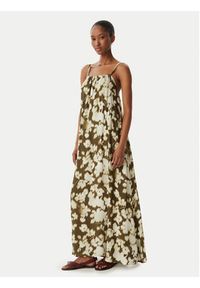 Emporio Armani Sukienka letnia EW003416 AF20249 F7149 Zielony. Kolor: zielony. Materiał: wiskoza. Sezon: lato #2