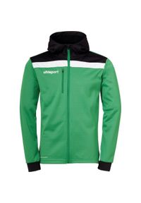 UHLSPORT - Kurtka Uhlsport Offense 23. Typ kołnierza: kaptur. Kolor: zielony, czarny, wielokolorowy. Materiał: polar. Sport: fitness