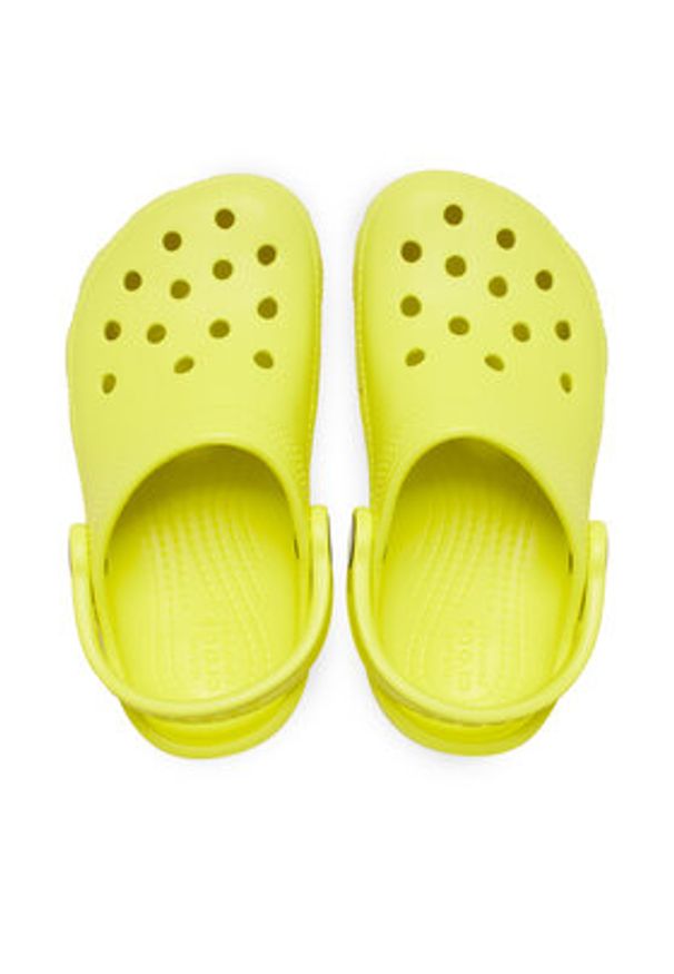 Crocs Klapki Classic Kids Clog T 206990 Żółty. Kolor: żółty