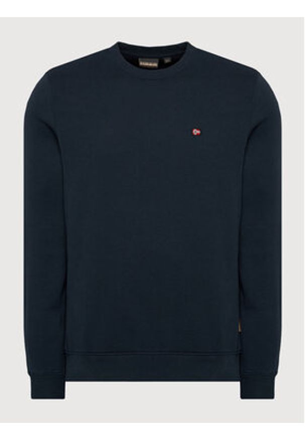 Napapijri Bluza Balis Crew NP0A4FQW Granatowy Regular Fit. Kolor: niebieski. Materiał: bawełna