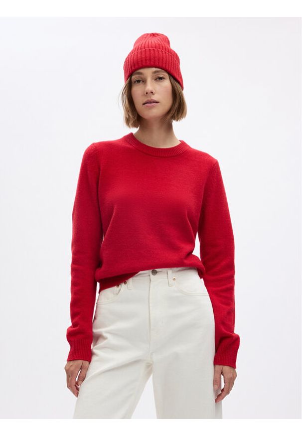 GAP - Gap Sweter 815136-05 Czerwony Regular Fit. Kolor: czerwony. Materiał: bawełna
