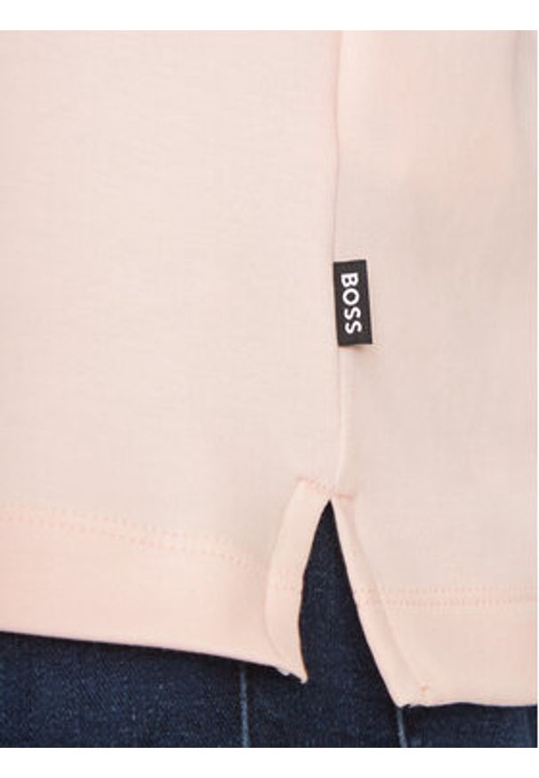 BOSS Polo Palosh 30 50471335 Różowy Slim Fit. Typ kołnierza: polo. Kolor: różowy. Materiał: bawełna