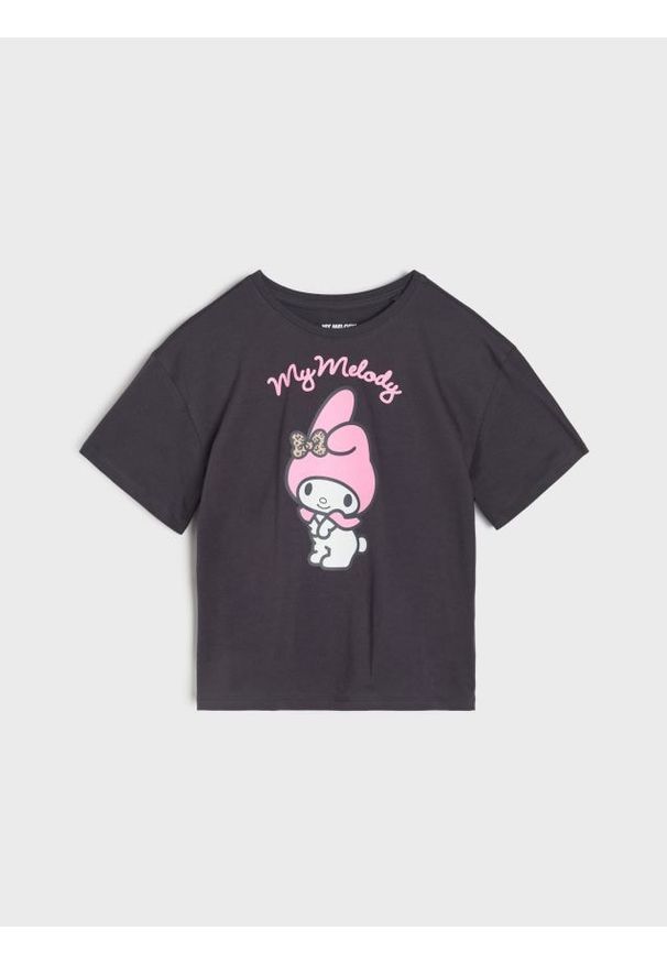 Sinsay - Koszulka My Melody - szary. Kolor: szary