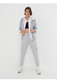 Sinsay - Bluza z kapturem - szary. Typ kołnierza: kaptur. Kolor: szary. Materiał: bawełna