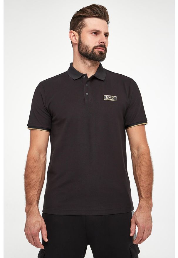 EA7 Emporio Armani - Polo męskie EA7 EMPORIO ARMANI. Typ kołnierza: polo