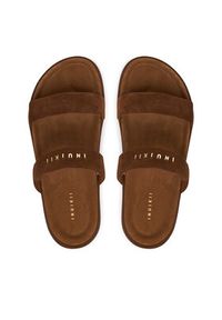 Inuikii Klapki Slaps 1004.003.0671 Brązowy ciemny. Kolor: brązowy. Materiał: zamsz, skóra #3