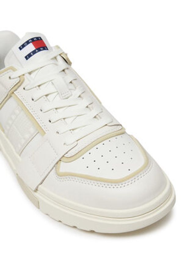 Tommy Jeans Sneakersy EM0EM01515 Biały. Kolor: biały. Materiał: skóra