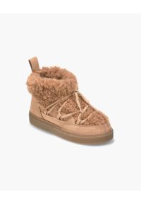 Inuikii - INUIKII TEDDY LOW Śniegowce damskie. Okazja: na co dzień. Kolor: brązowy. Materiał: materiał, guma, wełna. Szerokość cholewki: normalna. Sezon: zima. Styl: sportowy, casual #2