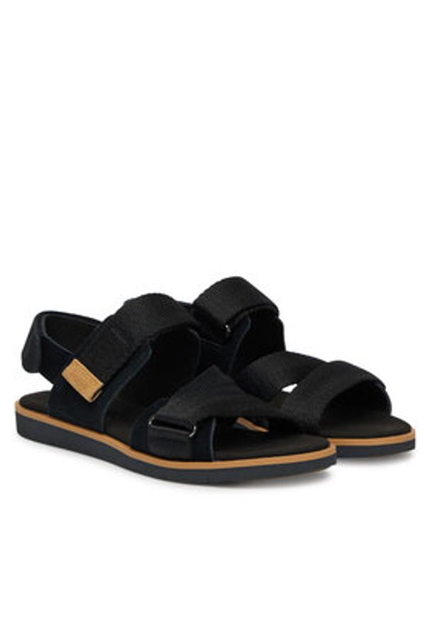Timberland Sandały Adley Shore TB0A414AEK41 Czarny. Kolor: czarny. Materiał: skóra, zamsz