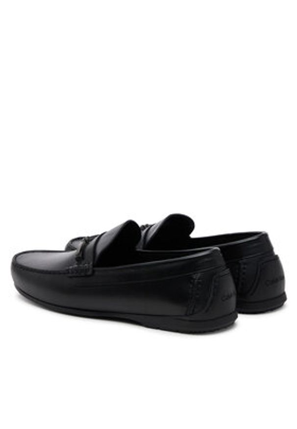 Calvin Klein Mokasyny Driver W/ Ny Bit Lth HM0HM01701 Czarny. Kolor: czarny. Materiał: skóra
