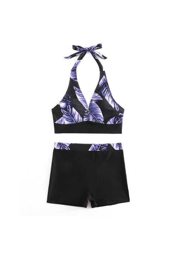 Intica - Strój kąpielowy z szortami na plażę i basen Coby. Kolor: wielokolorowy. Materiał: materiał