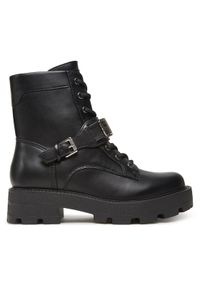 Guess Botki FLTYNZ ELE10 Czarny. Kolor: czarny. Materiał: skóra