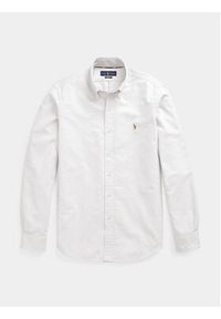 Polo Ralph Lauren Koszula 710767441007 Biały Slim Fit. Typ kołnierza: polo. Kolor: biały. Materiał: bawełna #5