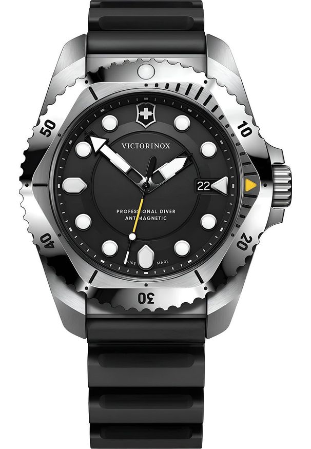 VICTORINOX - Zegarek Victorinox Zegarek męski Victorinox 241990 czarny. Kolor: czarny