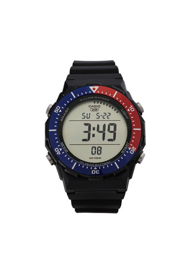 Zegarek Casio. Kolor: czarny. Styl: sportowy