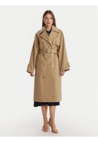 MICHAEL Michael Kors Trencz MR620FLKQH Beżowy Oversize. Kolor: beżowy. Materiał: bawełna #1