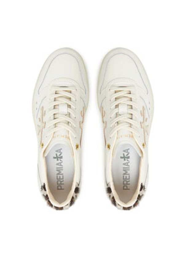 Premiata Sneakersy Micol 7441 Écru. Materiał: skóra