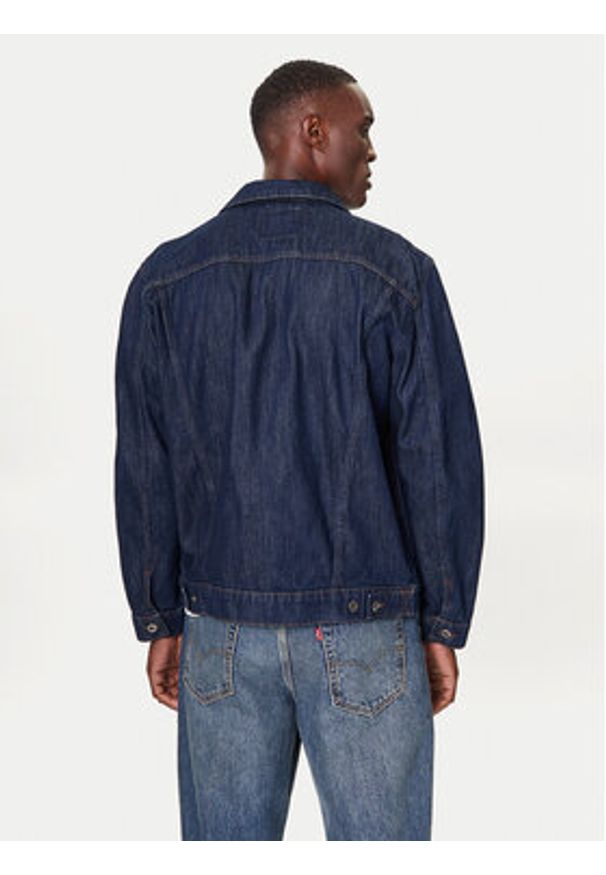 Mustang Kurtka jeansowa Dallas 1016830 Niebieski Regular Fit. Kolor: niebieski. Materiał: bawełna