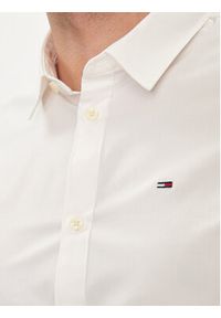 Tommy Jeans Koszula DM0DM04405 Biały Slim Fit. Kolor: biały. Materiał: bawełna