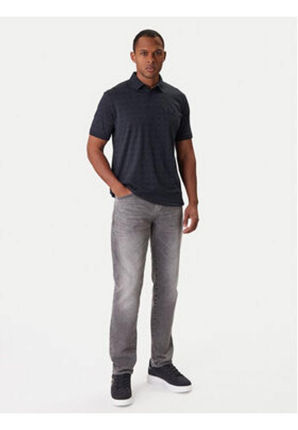 Karl Lagerfeld - KARL LAGERFELD Polo 745071 561251 Granatowy Regular Fit. Typ kołnierza: polo. Kolor: niebieski. Materiał: bawełna