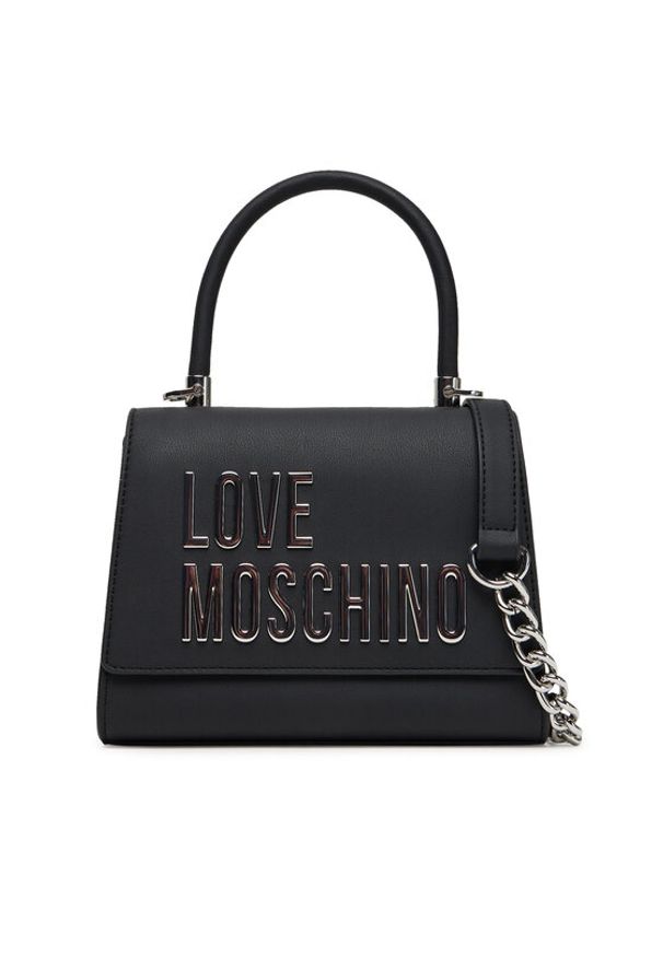 Love Moschino - LOVE MOSCHINO Torebka JC4024PP1NKD000B Czarny. Kolor: czarny. Materiał: skórzane