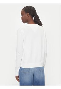 Tommy Jeans Sweter Essential DW0DW19888 Biały Regular Fit. Kolor: biały. Materiał: bawełna