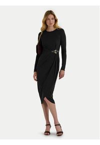 Lauren Ralph Lauren - LAUREN RALPH LAUREN Sukienka codzienna 250951397001 Brązowy Slim Fit. Okazja: na co dzień. Kolor: brązowy. Materiał: syntetyk. Typ sukienki: proste. Styl: casual