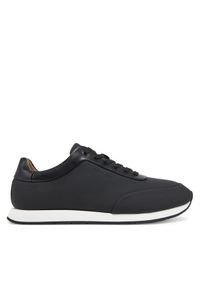 Calvin Klein Sneakersy Low Prof Runn Laceup Rubb Lth HM0HM01707 Czarny. Kolor: czarny. Materiał: skóra, nubuk