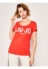 Liu Jo T-Shirt FA0280 J5703 Czerwony Regular Fit. Kolor: czerwony. Materiał: bawełna #1