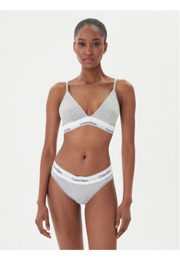 Calvin Klein Underwear Biustonosz braletka 000QF1061E Szary. Kolor: szary. Materiał: bawełna