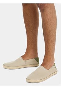 TOMMY HILFIGER - Tommy Hilfiger Espadryle Hilfiger Espadrille Core Textile FM0FM04981 Beżowy. Kolor: beżowy