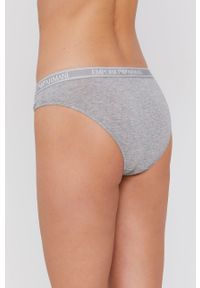 Emporio Armani Underwear Figi 163334.1A227 (2-pack) kolor szary. Kolor: szary. Materiał: materiał, dzianina. Wzór: gładki #2