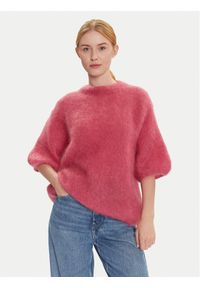 Dixie Sweter M277Y101A Różowy Relaxed Fit. Kolor: różowy. Materiał: syntetyk