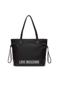 Love Moschino - LOVE MOSCHINO Torebka JC4250PP0IKE100A Czarny. Kolor: czarny. Materiał: skórzane