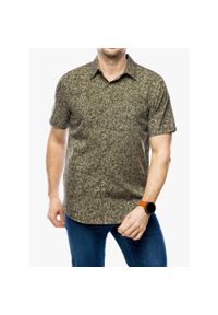 ROYAL ROBBINS - Koszula turystyczna męska Royal Robbins Amp Lite Printed S/S. Kolor: zielony