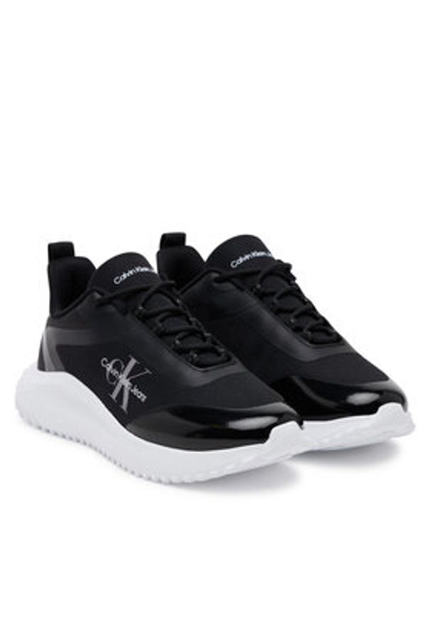 Calvin Klein Jeans Sneakersy Eva Runner Low Lace Mix Ml Wn YW0YW01442 Czarny. Kolor: czarny. Materiał: materiał