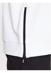 Karl Lagerfeld - KARL LAGERFELD Bluza 705032 534910 Biały Regular Fit. Typ kołnierza: dekolt w karo. Kolor: biały. Materiał: bawełna #5