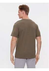 BOSS - Boss T-Shirt Tiburt 240 50452680 Khaki Regular Fit. Kolor: brązowy. Materiał: bawełna