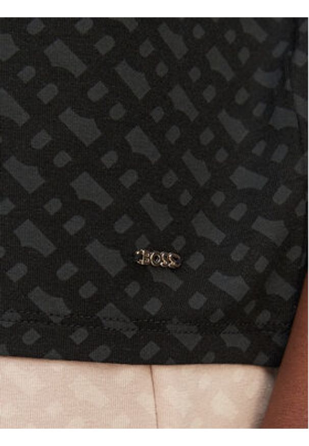 BOSS Koszulka piżamowa 50561029 Czarny Oversize. Kolor: czarny. Materiał: lyocell