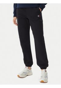 Tommy Jeans Spodnie dresowe DW0DW22780 Czarny Regular Fit. Kolor: czarny. Materiał: bawełna #1