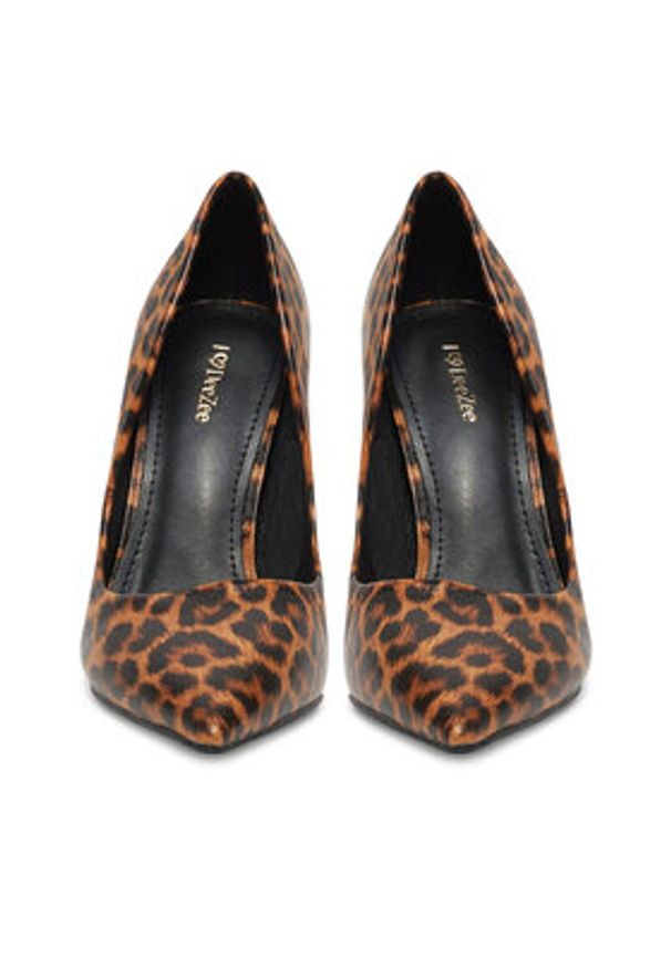 DeeZee Szpilki GAO-2312-6 Brązowy. Kolor: brązowy. Materiał: skóra. Obcas: na szpilce