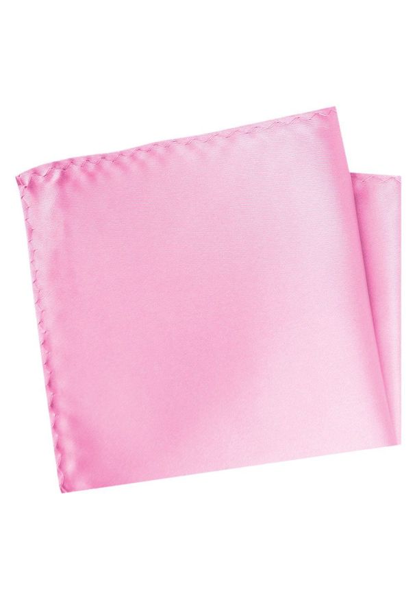 Poszetka Męska, Elegancka - Alties - Jasny Róż. Kolor: różowy. Materiał: poliester
