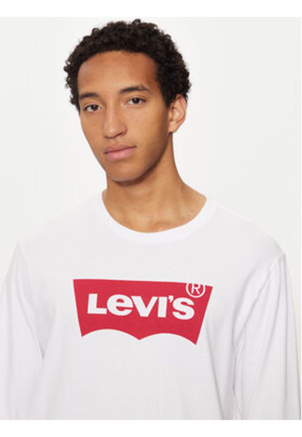 Levi's® Longsleeve Graphic Tee 36015-0010 Biały Regular Fit. Kolor: biały. Materiał: bawełna. Długość rękawa: długi rękaw