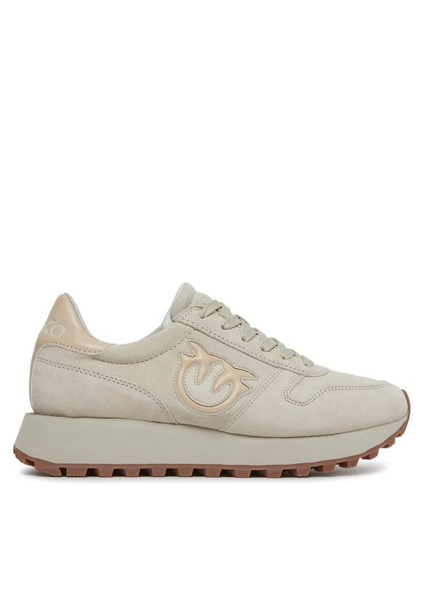 Sneakersy Pinko. Kolor: beżowy