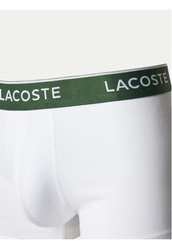 Lacoste Komplet 3 par bokserek 5H1300 Biały. Kolor: biały. Materiał: bawełna