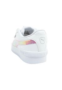 Puma - Skórzane Buty Sportowe Dziecięce Jada. Kolor: biały. Materiał: skóra. Sport: turystyka piesza