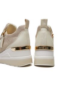 MICHAEL Michael Kors Sneakersy Wills Metallic Stretch Knit Trainer 43S3WIFS4D Beżowy. Kolor: beżowy. Materiał: materiał