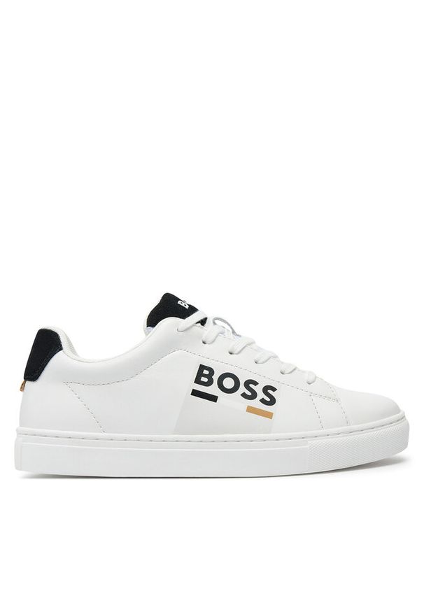 BOSS - Sneakersy Boss. Kolor: biały