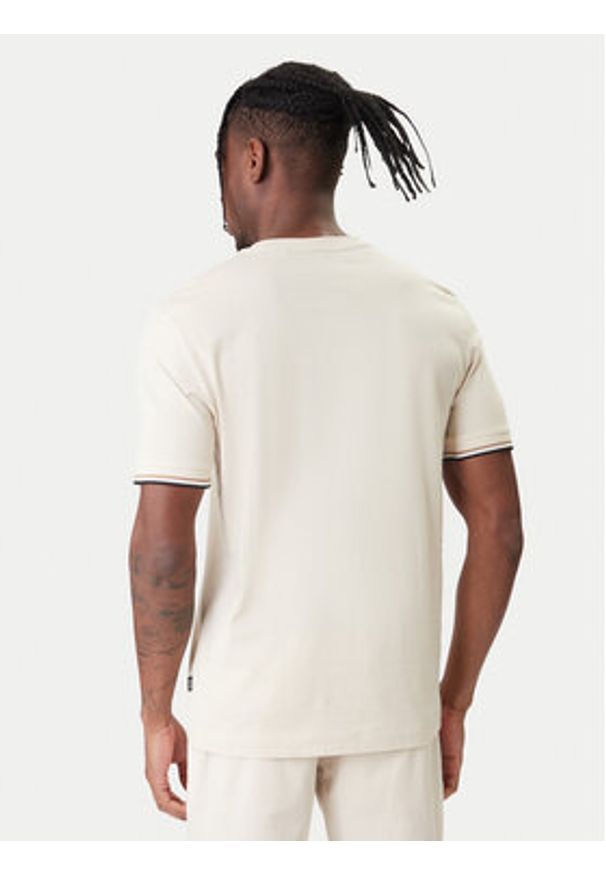 BOSS T-Shirt Thompson 04 50501097 Écru Regular Fit. Kolor: kremowy. Materiał: bawełna