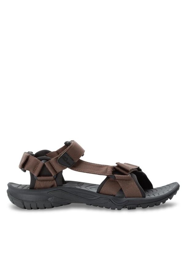 Jack Wolfskin Sandały Lakewood Ride Sandal M 4019021 Brązowy. Kolor: brązowy. Materiał: materiał